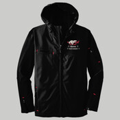 J706 <> Textured Hooded Soft Shell Jacket <125.131>