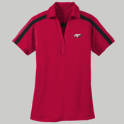 L547.afb - Ladies Silk Touch™ Performance Colorblock Stripe Polo