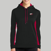 LST235 - Ladies Sport Wick ® Fleece Colorblock Hooded Pullover