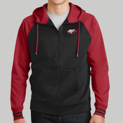 ST236.afb - Sport Wick ® Varsity Fleece Full Zip Hooded Jacket